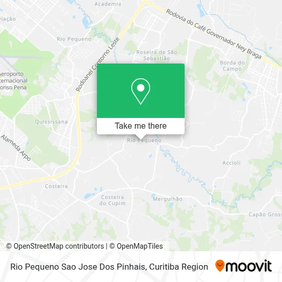 Rio Pequeno Sao Jose Dos Pinhais map
