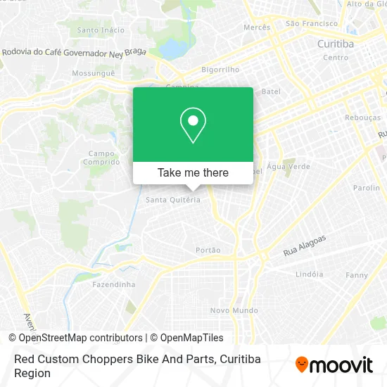 Red Custom Choppers Bike And Parts map
