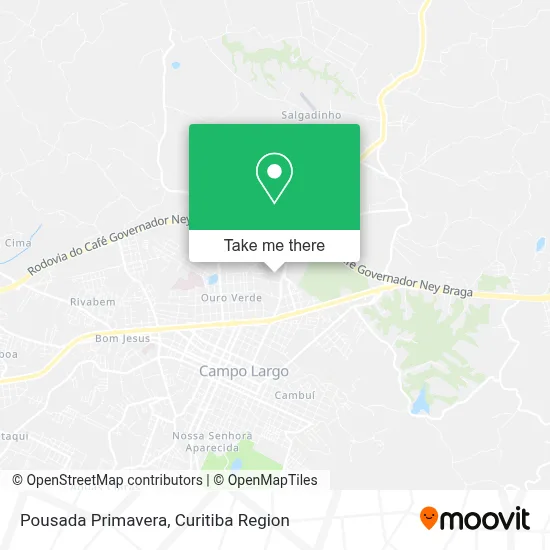Pousada Primavera map