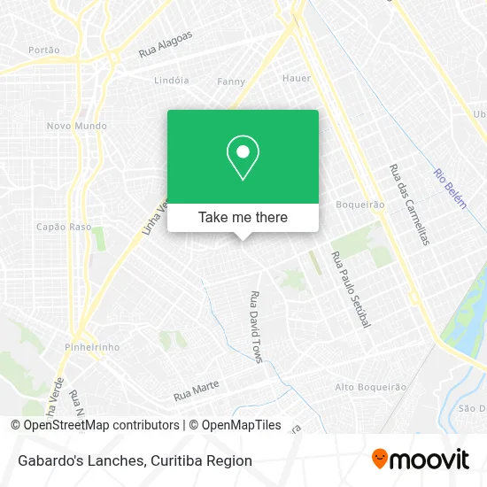 Gabardo's Lanches map