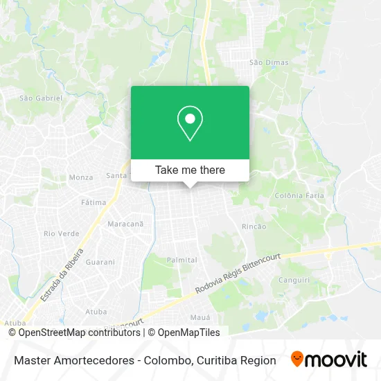 Master Amortecedores - Colombo map