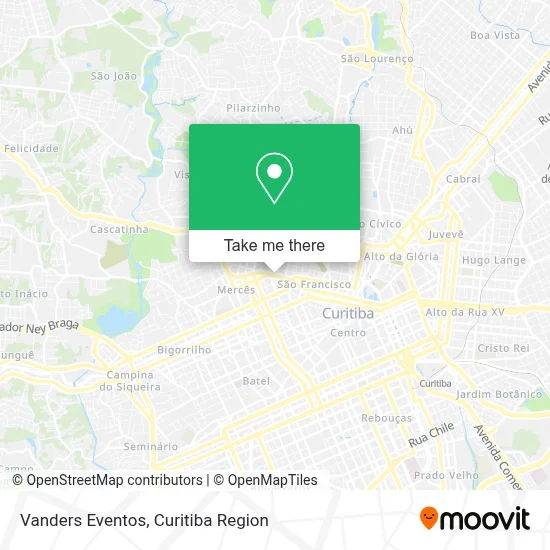 Vanders Eventos map