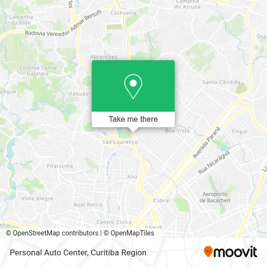 Personal Auto Center map