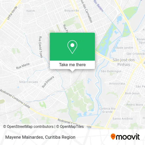 Mayene Mainardes map