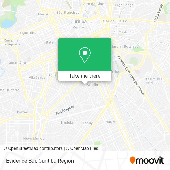 Evidence Bar map