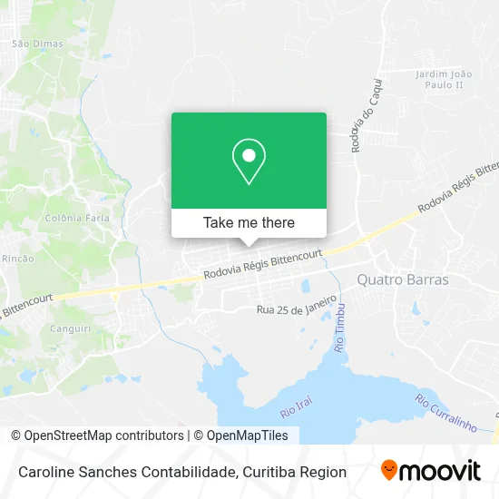 Caroline Sanches Contabilidade map