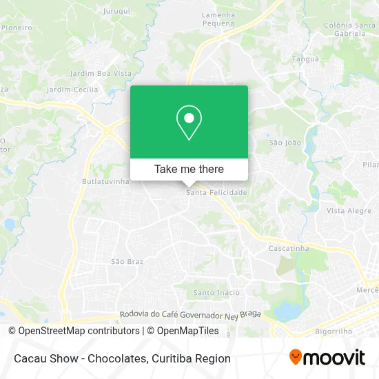 Cacau Show - Chocolates map