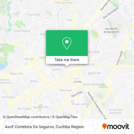 Asof Corretora De Seguros map