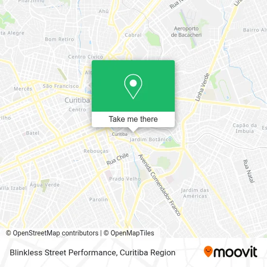 Blinkless Street Performance map