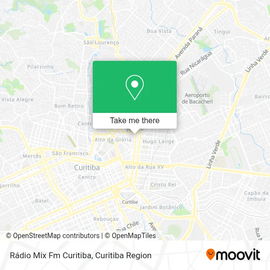 Rádio Mix Fm Curitiba map