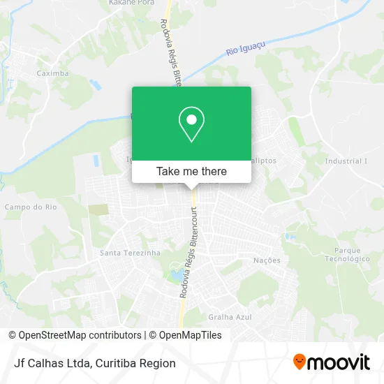 Jf Calhas Ltda map