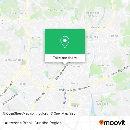 Autozone Brasil map
