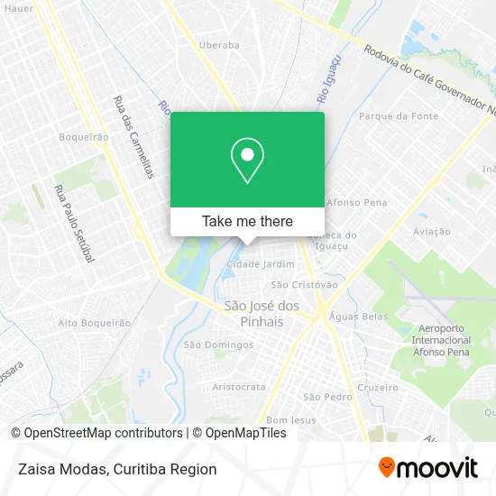 Zaisa Modas map