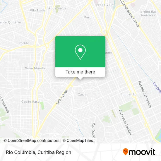 Rio Colúmbia map