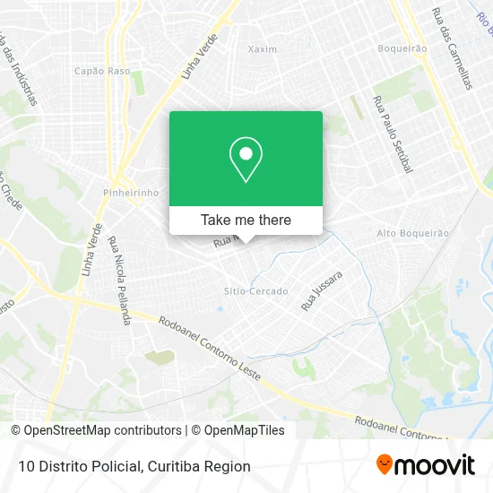 10 Distrito Policial map