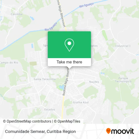 Comunidade Semear map