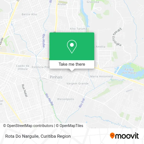 Rota Do Narguile map