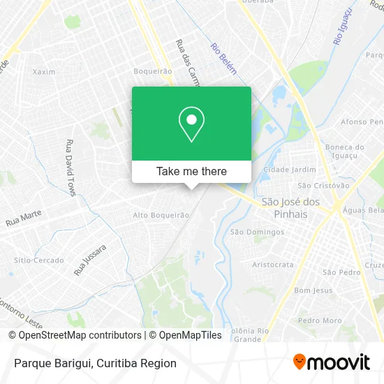 Parque Barigui map