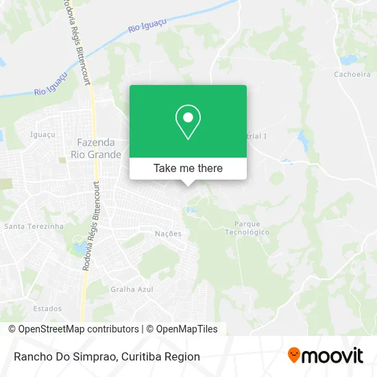 Rancho Do Simprao map