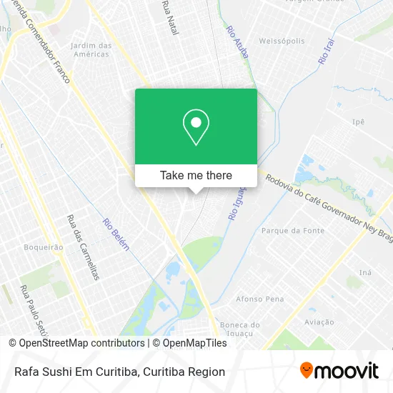 Rafa Sushi Em Curitiba map