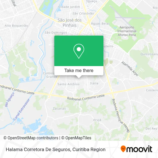 Halama Corretora De Seguros map