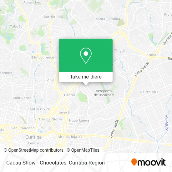 Cacau Show - Chocolates map