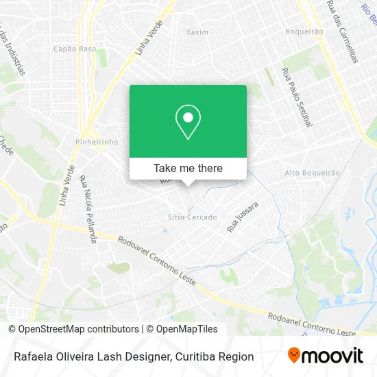 Rafaela Oliveira Lash Designer map