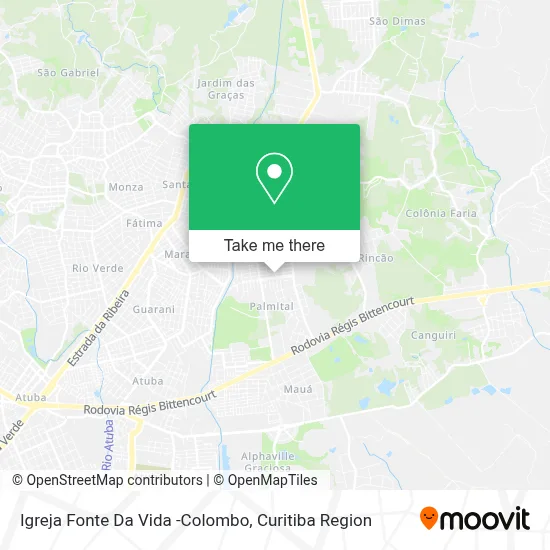 Igreja Fonte Da Vida -Colombo map