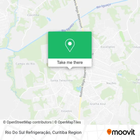 Rio Do Sul Refrigeração map