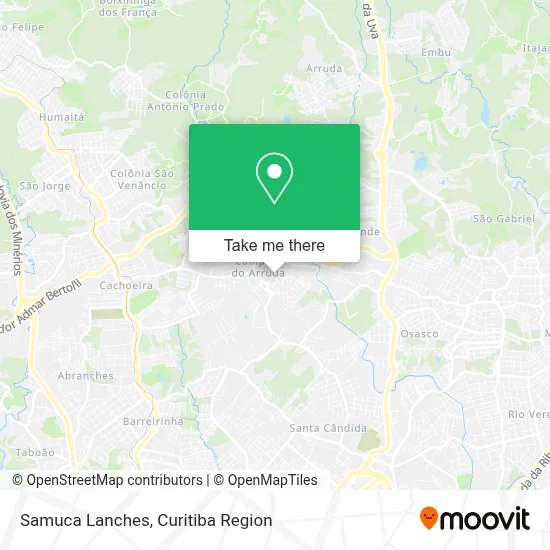 Samuca Lanches map
