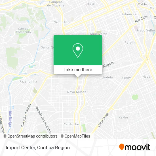 Import Center map