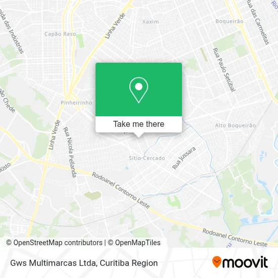 Gws Multimarcas Ltda map