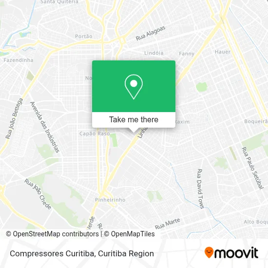 Compressores Curitiba map