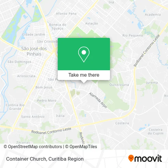Container Church map