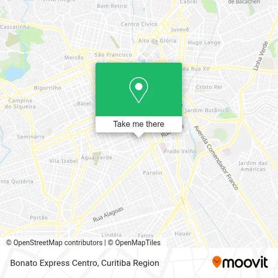 Bonato Express Centro map