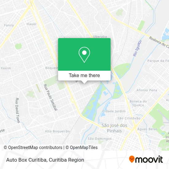 Auto Box Curitiba map