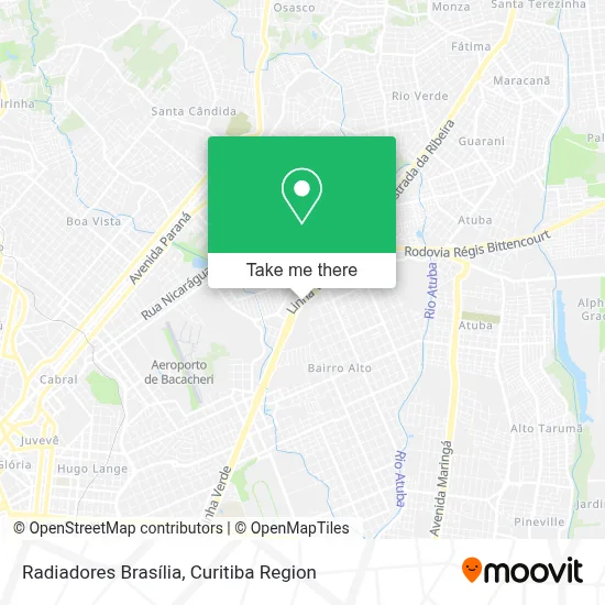 Radiadores Brasília map