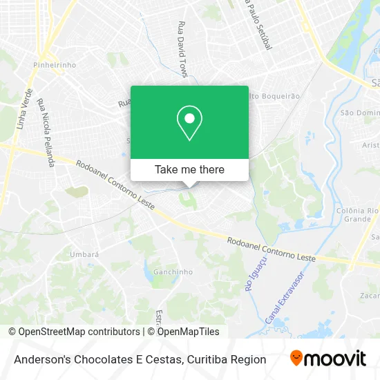 Anderson's Chocolates E Cestas map