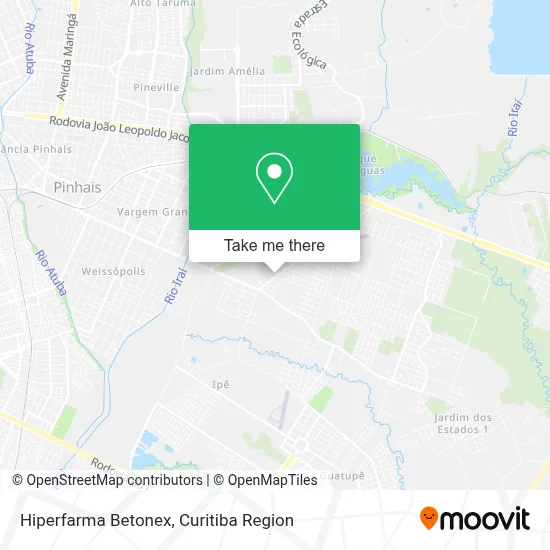 Hiperfarma Betonex map