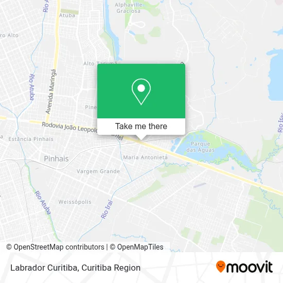 Labrador Curitiba map
