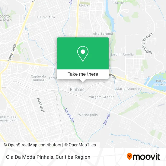 Cia Da Moda Pinhais map