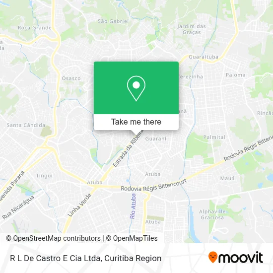 R L De Castro E Cia Ltda map