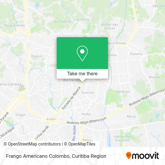 Frango Americano Colombo map