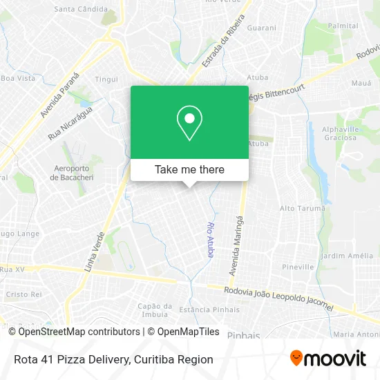 Rota 41 Pizza Delivery map