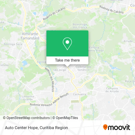 Auto Center Hope map