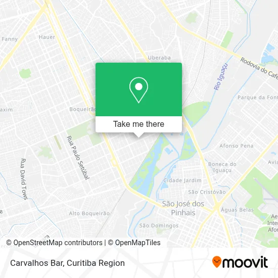 Carvalhos Bar map