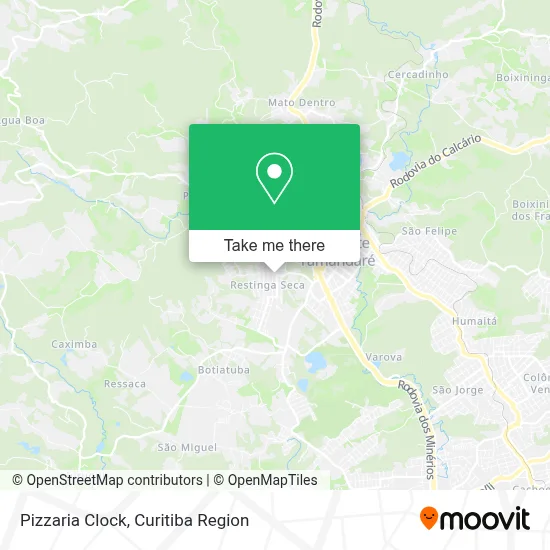 Pizzaria Clock map