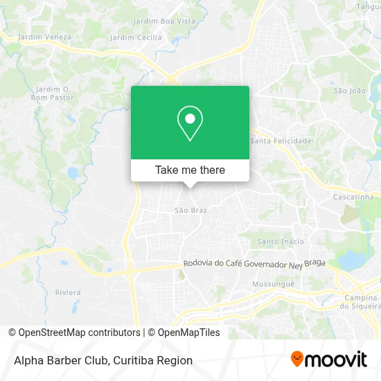 Alpha Barber Club map