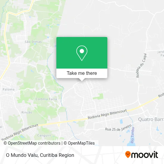O Mundo Valu map