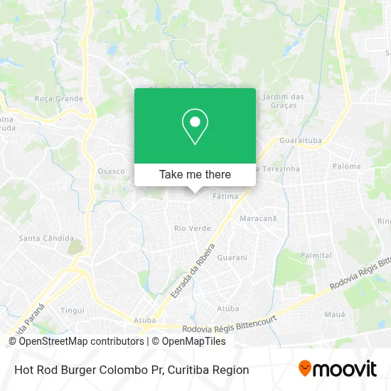 Hot Rod Burger Colombo Pr map